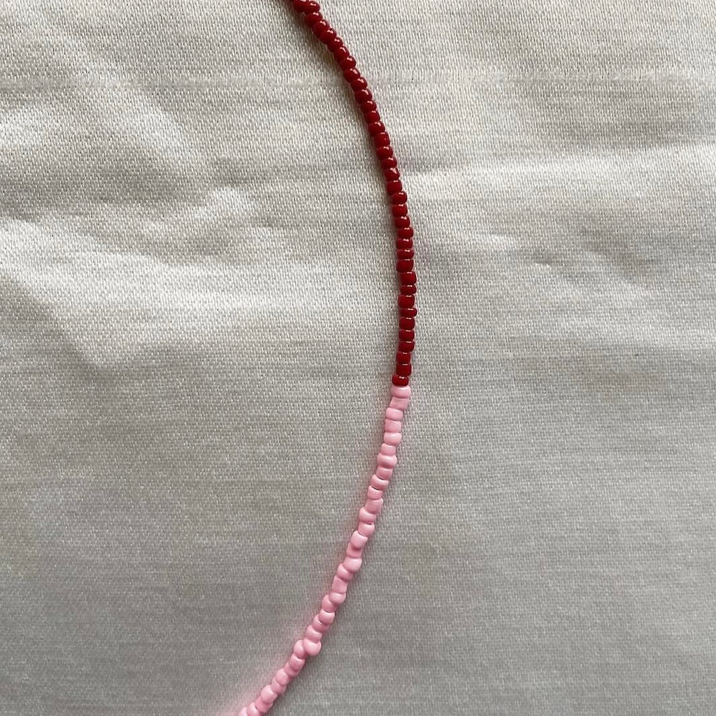 Strawberry beaded necklace ✨