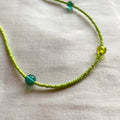 Green beaded necklace ✨