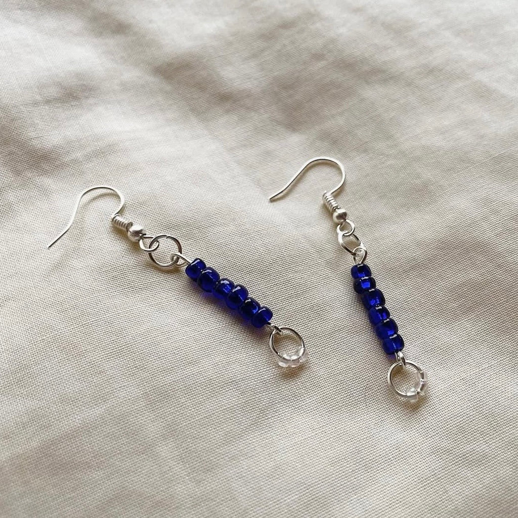 Midnight blue earrings ✨