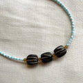 Mixed tones beaded necklace 02 ✨