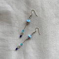 Blue tones beaded earrings ✨