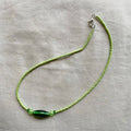 Big green bead necklace ✨