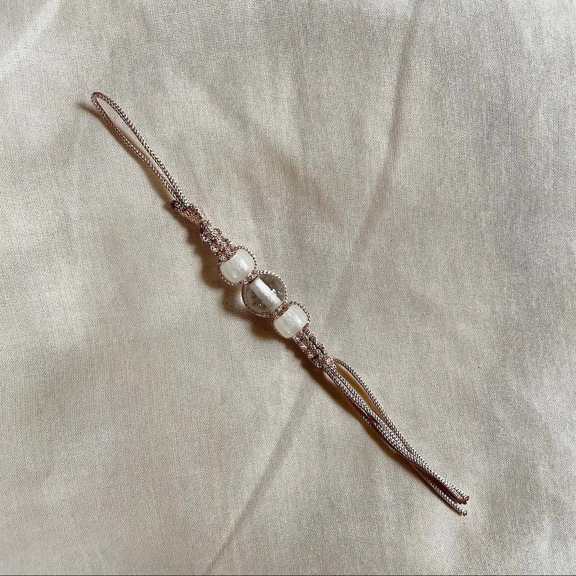 White tassel phone/bag charm ✨