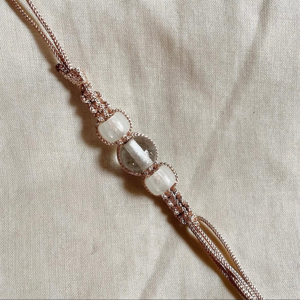 White tassel phone/bag charm ✨