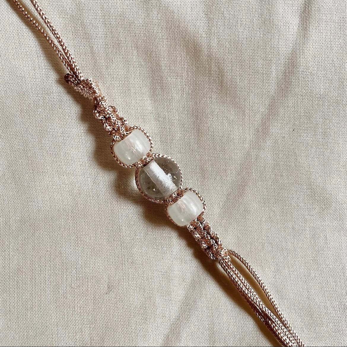 White tassel phone/bag charm ✨
