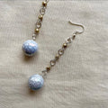 Shiny crackled beaded earrings ✨