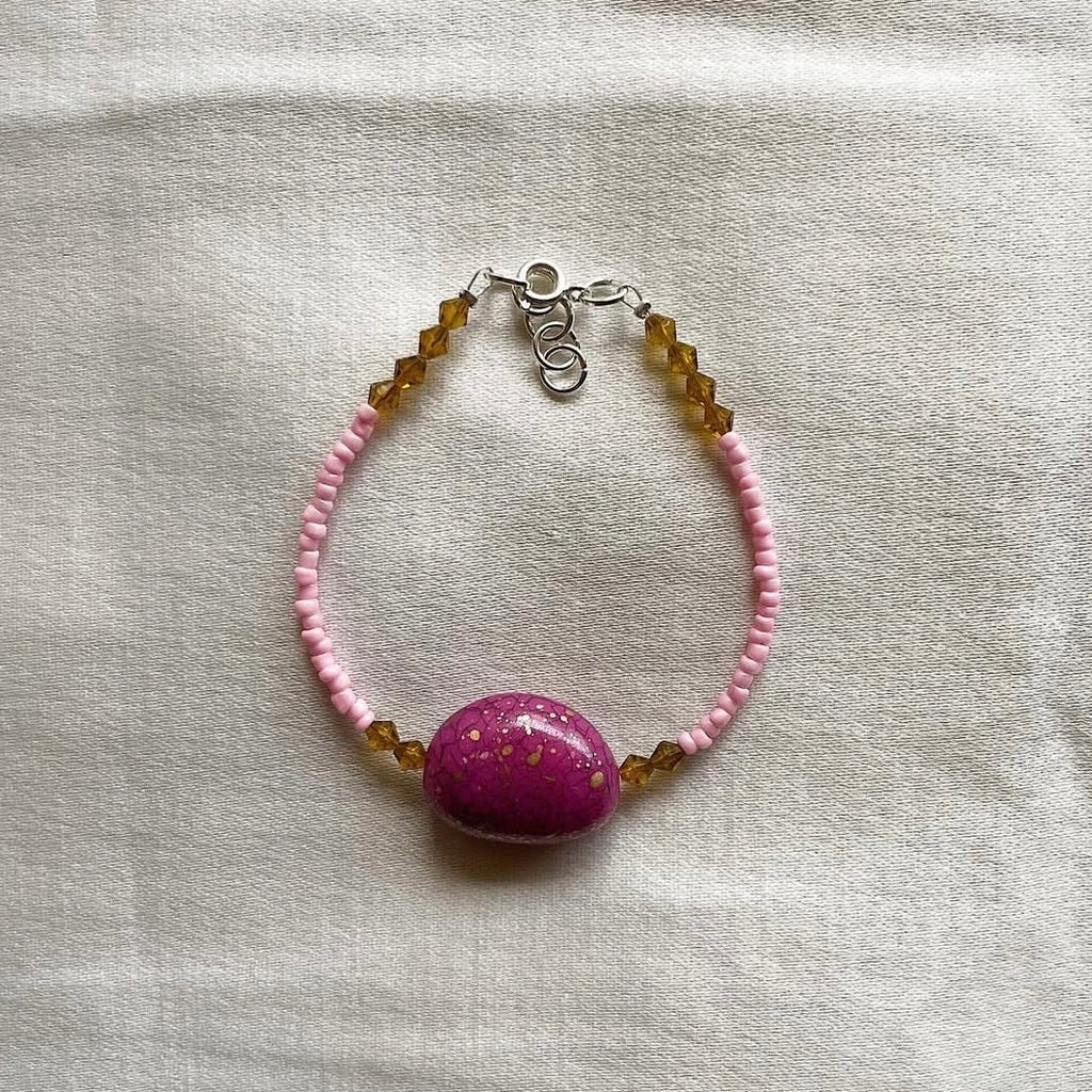 Big bean beaded bracelet ✨