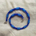 Chunky blue beaded necklace ✨