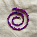 Chunky purple beaded necklace ✨