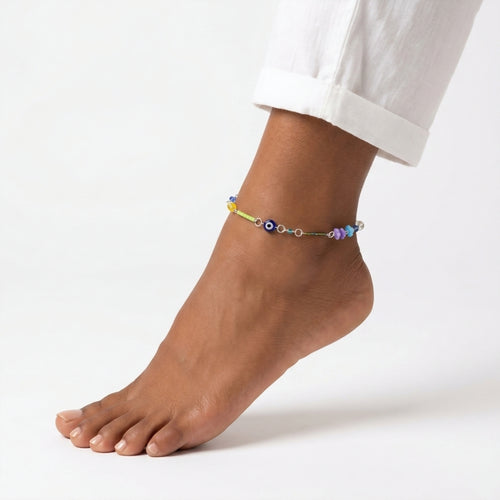All mixed beaded anklet ✨