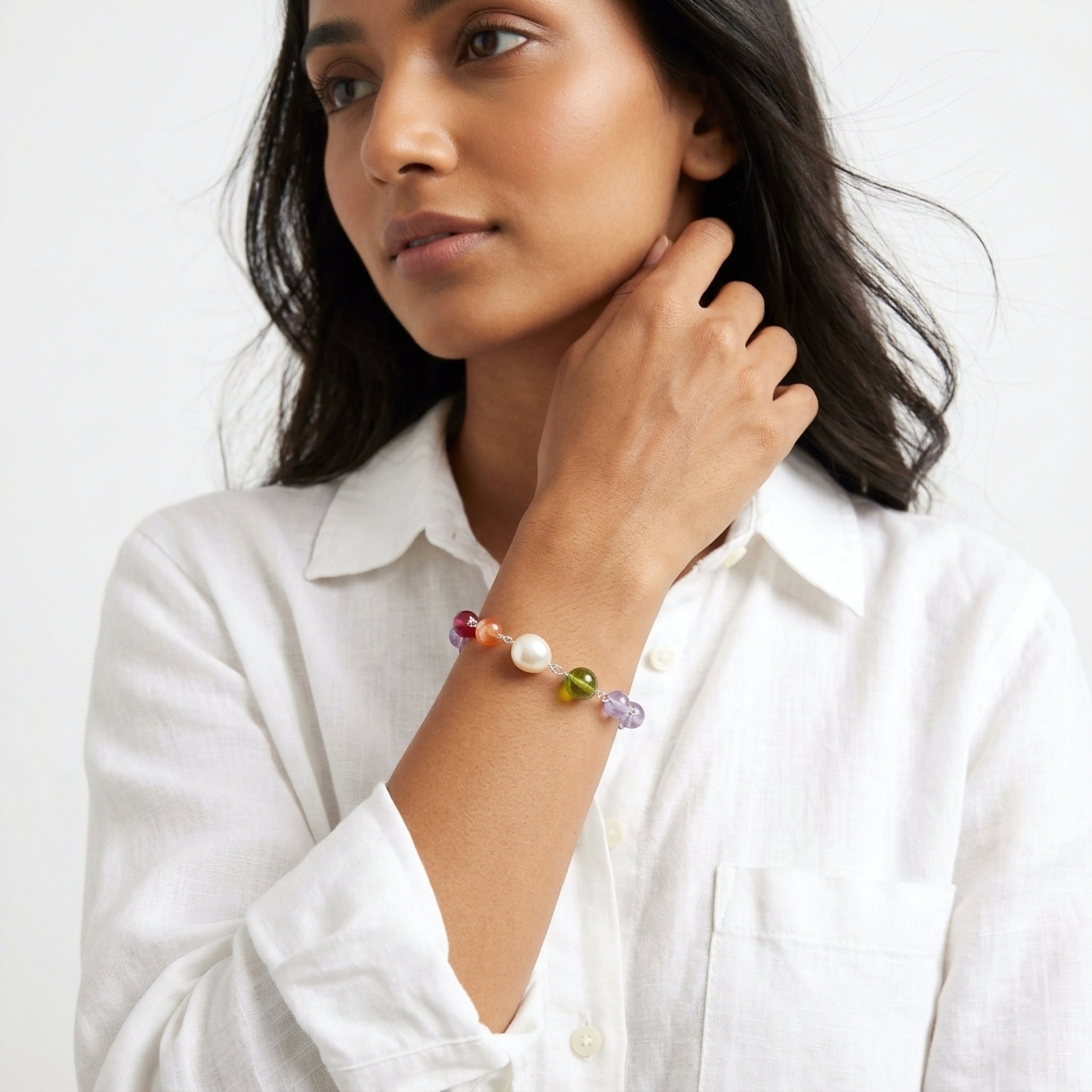Multicoloured beaded bracelet ✨