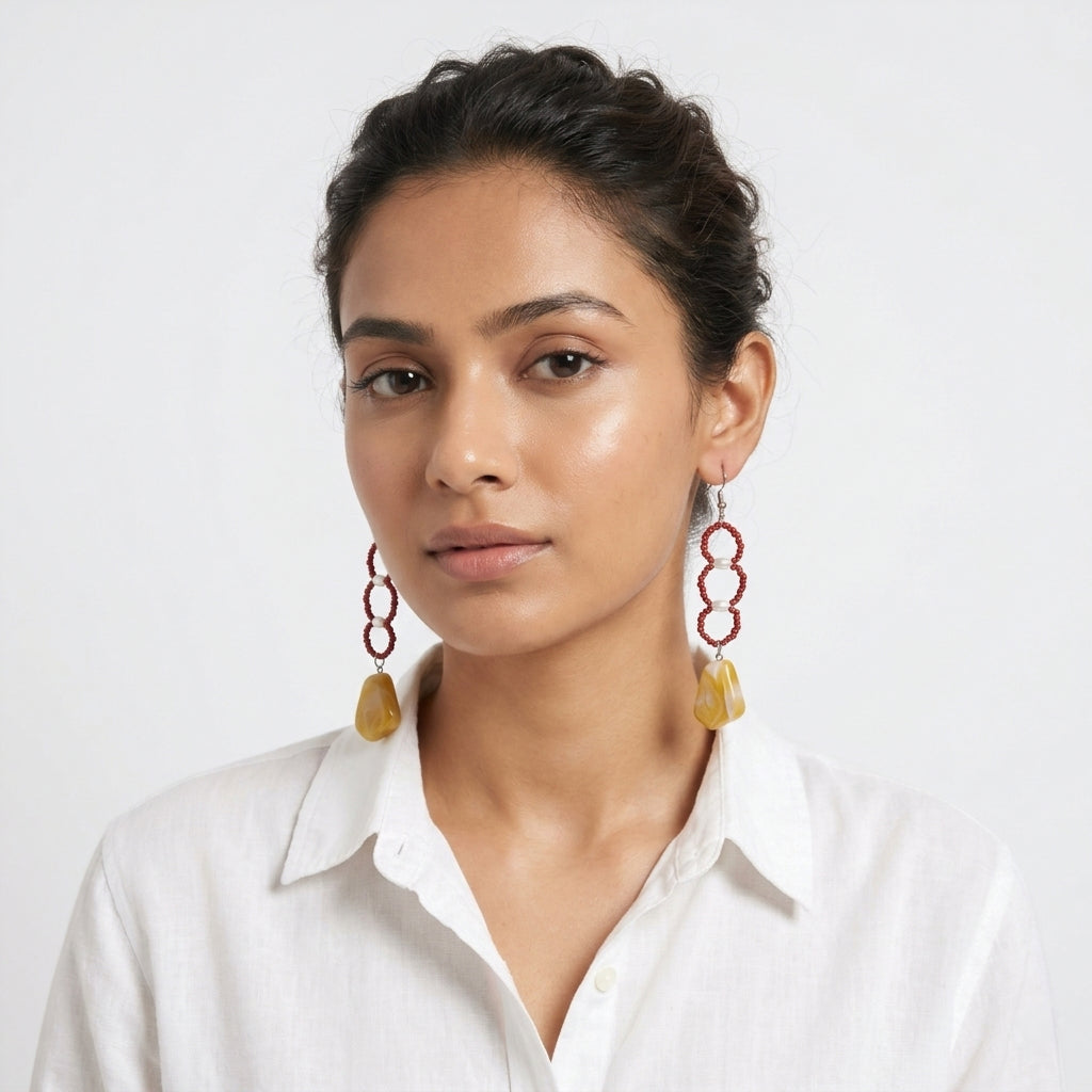 Cherry & mango dolly earrings ✨