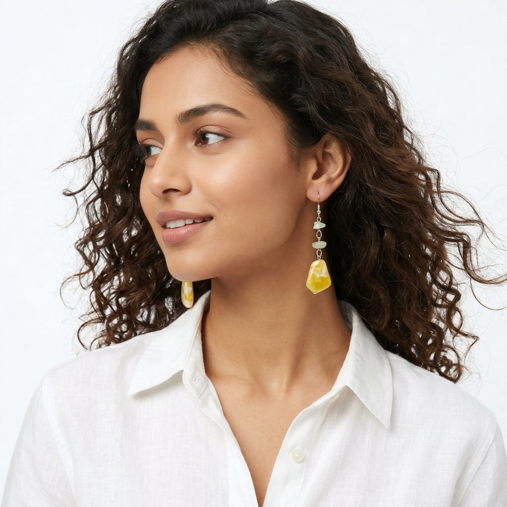 Mismatched mango dolly earrings ✨