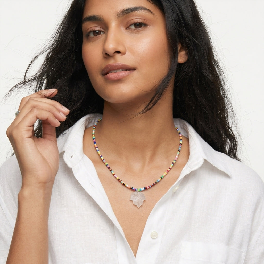 Multicoloured 🍁 necklace ✨