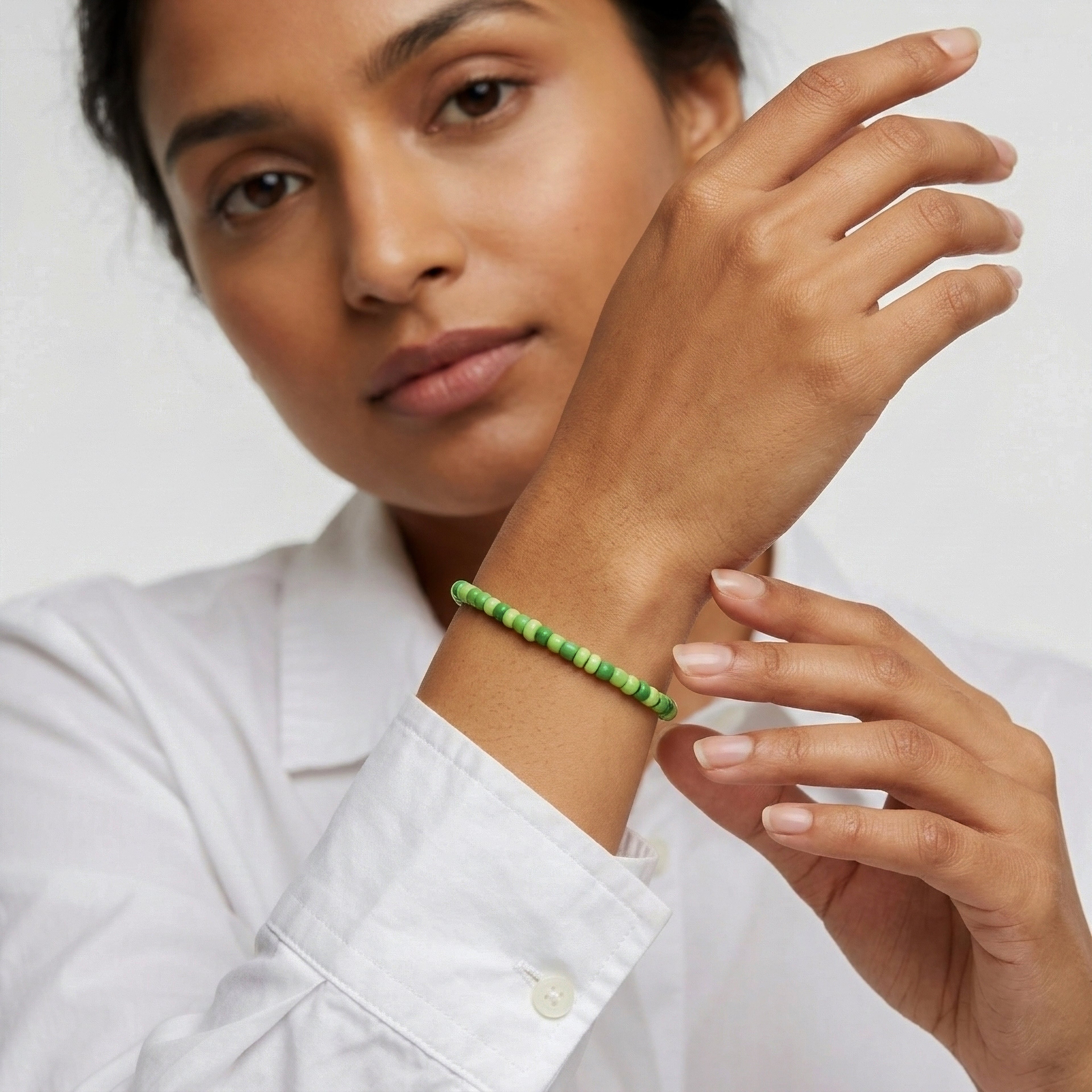 Matcha beaded bracelet ✨