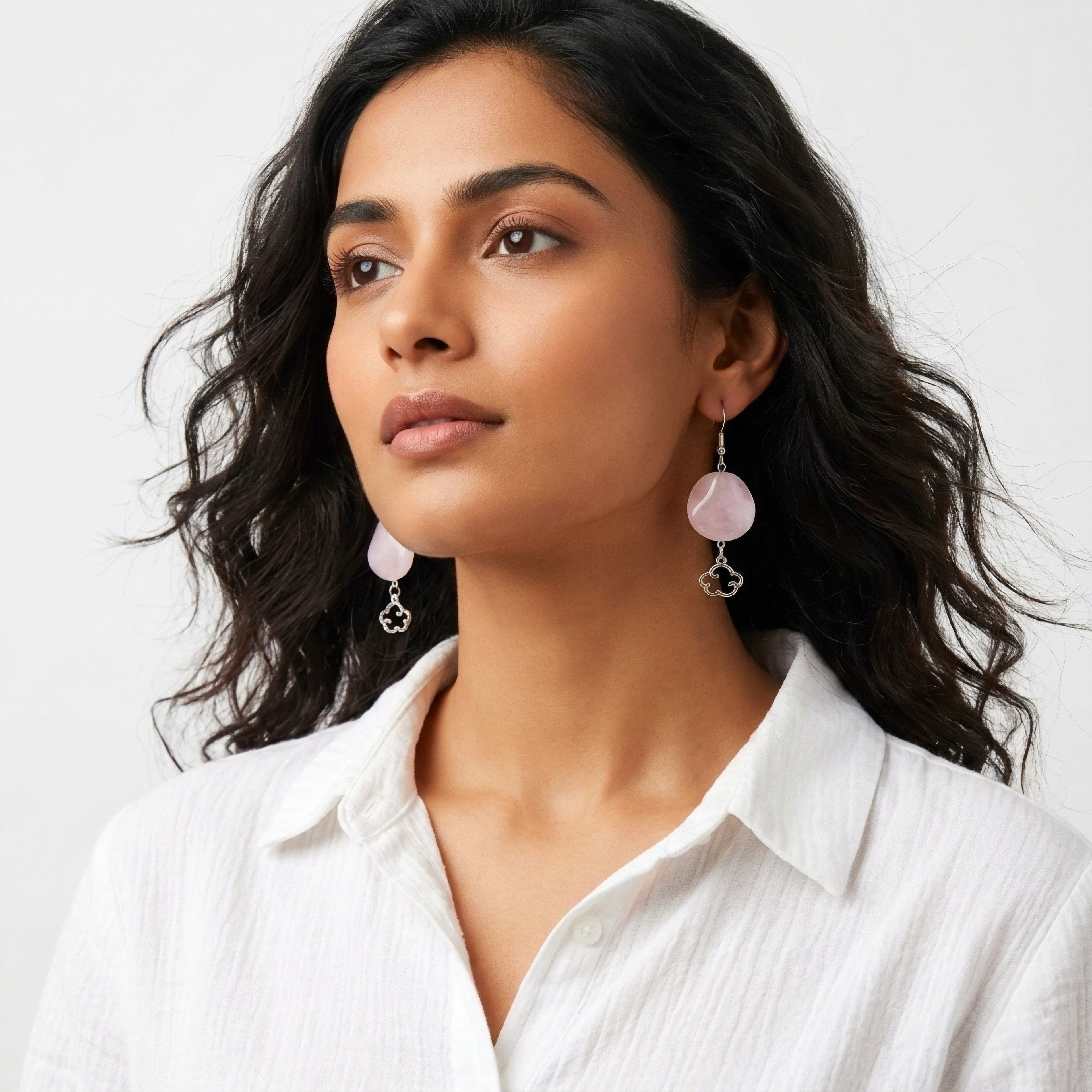 Rose petal ☁️ earrings ✨