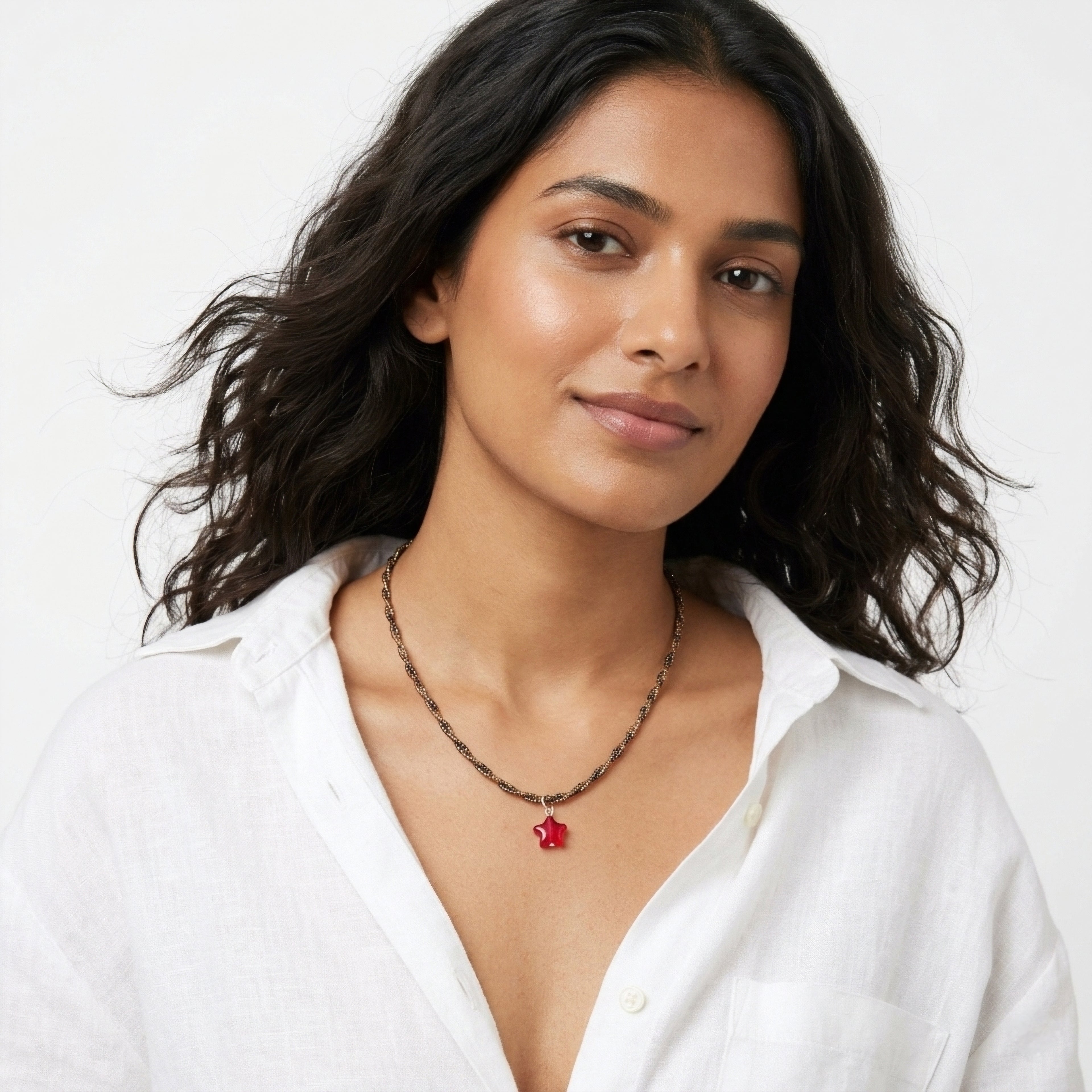 Twisted multicoloured ⭐️ beaded necklace ✨