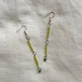 Lime green earrings ✨