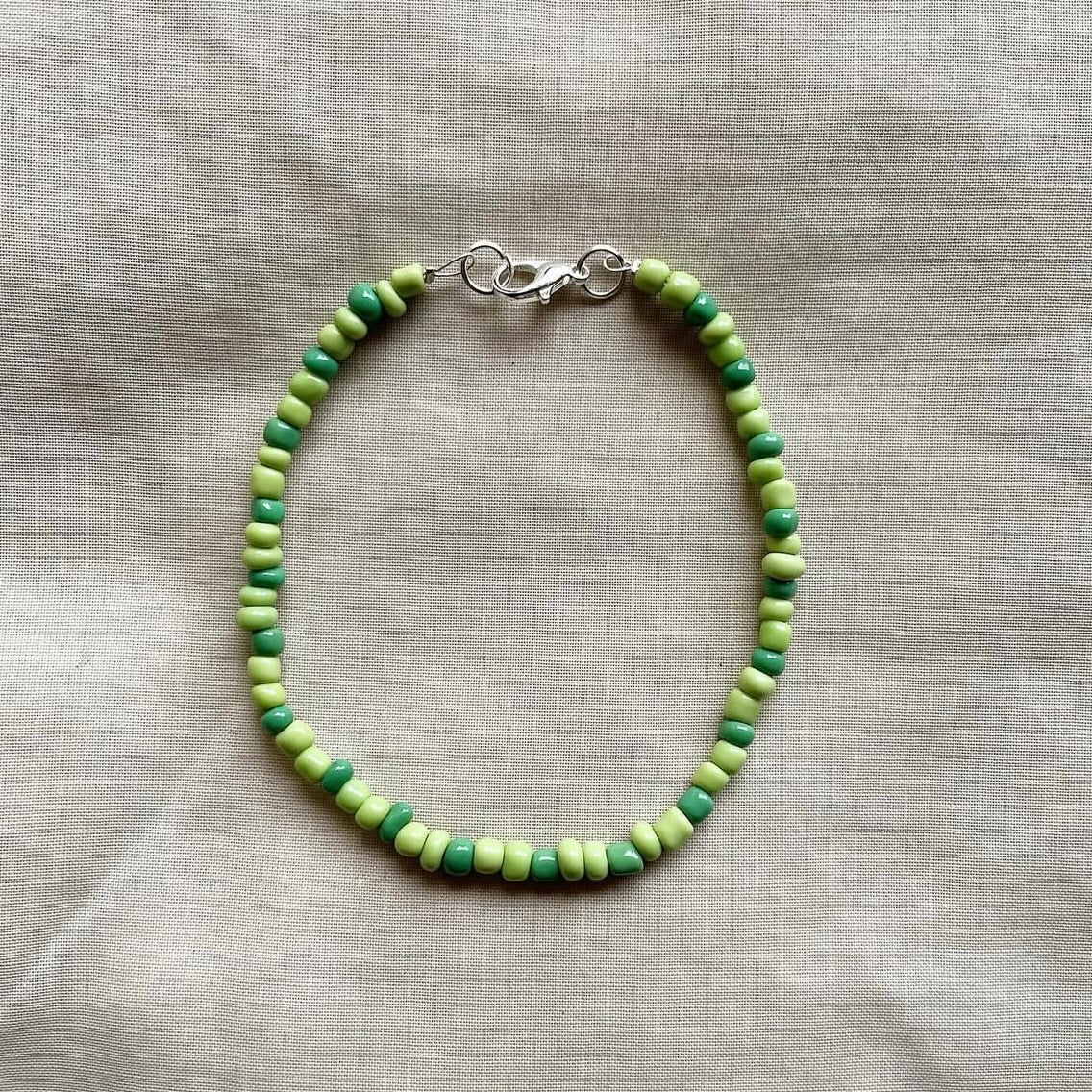 Matcha beaded bracelet ✨
